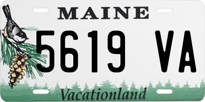 ME license plate 5619VA