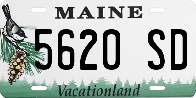 ME license plate 5620SD