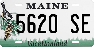 ME license plate 5620SE