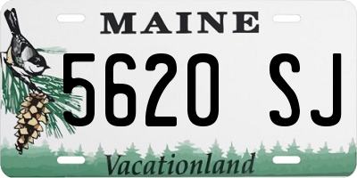 ME license plate 5620SJ