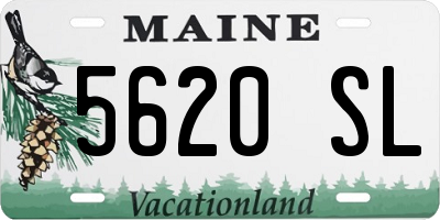 ME license plate 5620SL