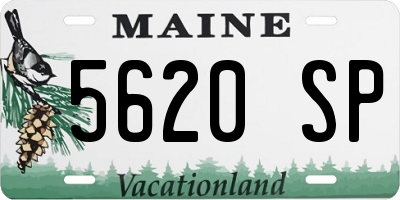 ME license plate 5620SP