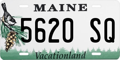 ME license plate 5620SQ