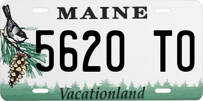 ME license plate 5620TO