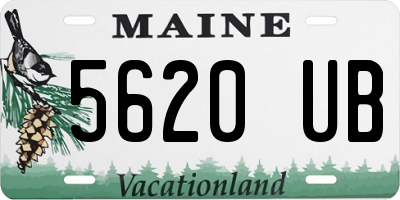 ME license plate 5620UB