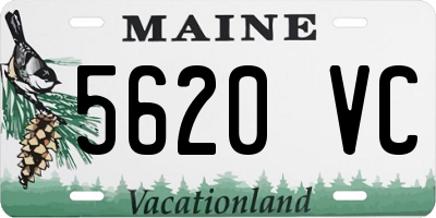 ME license plate 5620VC