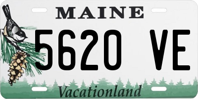 ME license plate 5620VE