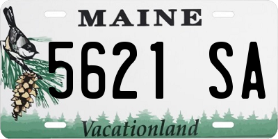 ME license plate 5621SA