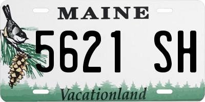 ME license plate 5621SH