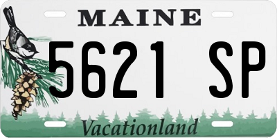 ME license plate 5621SP