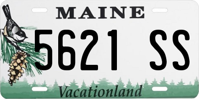 ME license plate 5621SS