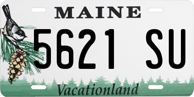 ME license plate 5621SU