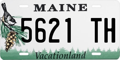 ME license plate 5621TH