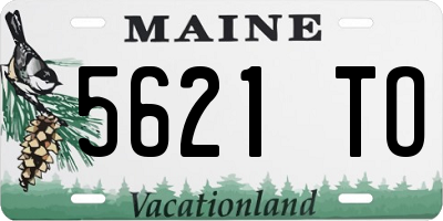 ME license plate 5621TO