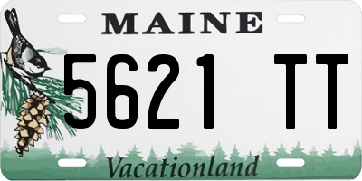 ME license plate 5621TT