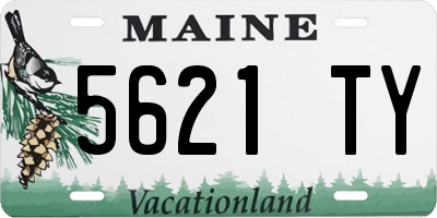 ME license plate 5621TY