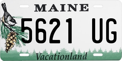 ME license plate 5621UG