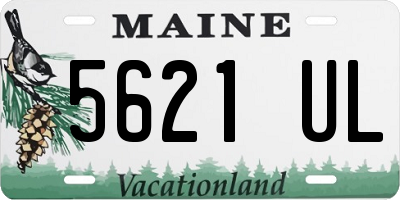 ME license plate 5621UL