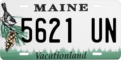 ME license plate 5621UN