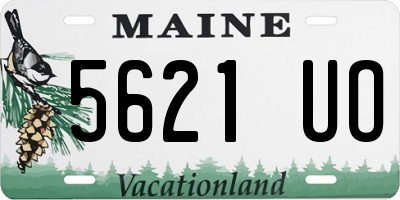 ME license plate 5621UO