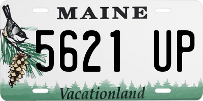 ME license plate 5621UP