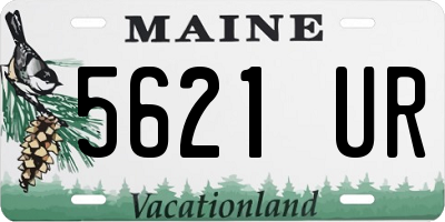 ME license plate 5621UR