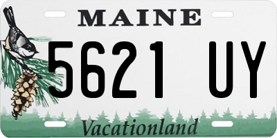 ME license plate 5621UY