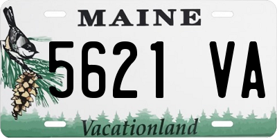 ME license plate 5621VA