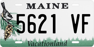 ME license plate 5621VF