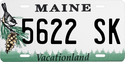 ME license plate 5622SK