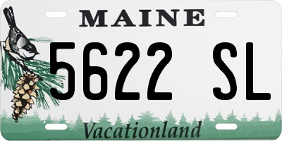ME license plate 5622SL