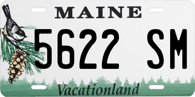 ME license plate 5622SM