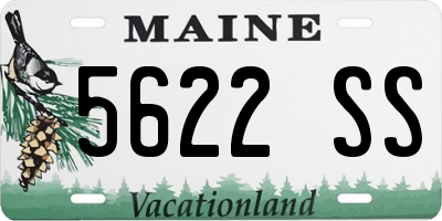 ME license plate 5622SS