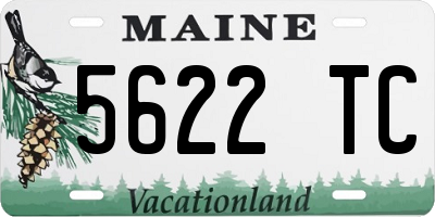 ME license plate 5622TC