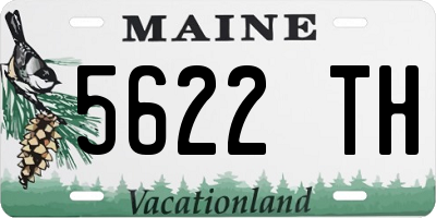 ME license plate 5622TH