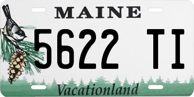 ME license plate 5622TI