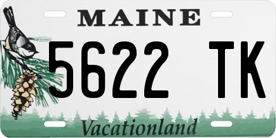 ME license plate 5622TK