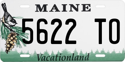 ME license plate 5622TO