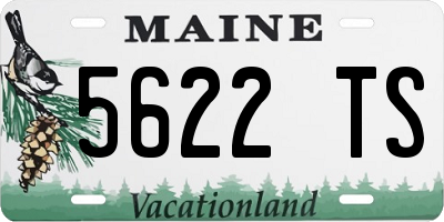 ME license plate 5622TS