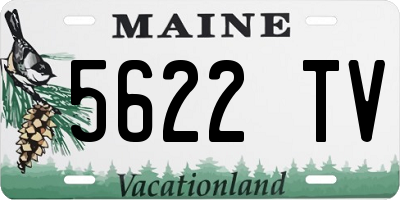 ME license plate 5622TV