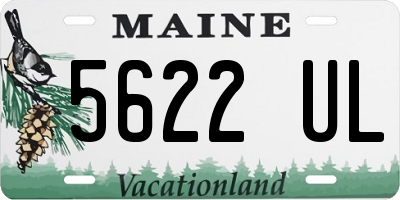 ME license plate 5622UL