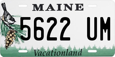 ME license plate 5622UM