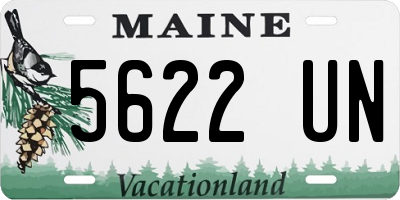 ME license plate 5622UN