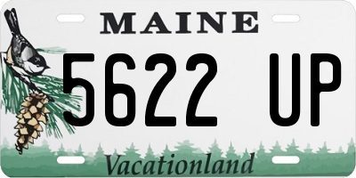 ME license plate 5622UP