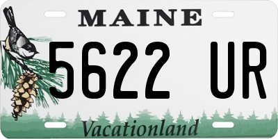 ME license plate 5622UR