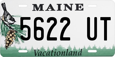 ME license plate 5622UT
