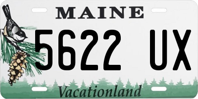 ME license plate 5622UX