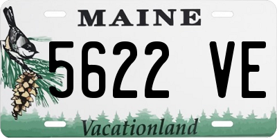 ME license plate 5622VE