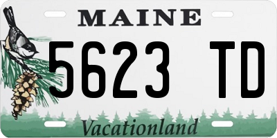 ME license plate 5623TD