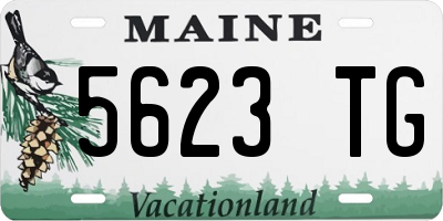ME license plate 5623TG